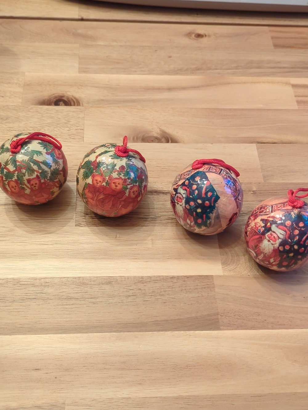 Vintage-Style Paper Mache Set of 4